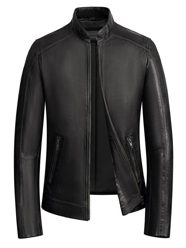 heren leren jas zwart TR36 S Versano