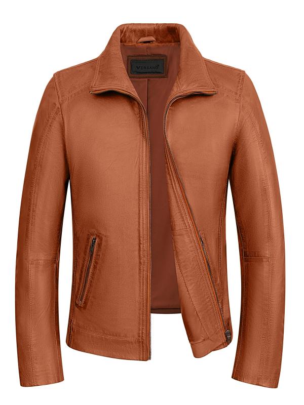 leren heren jas cognac TR53 Versano