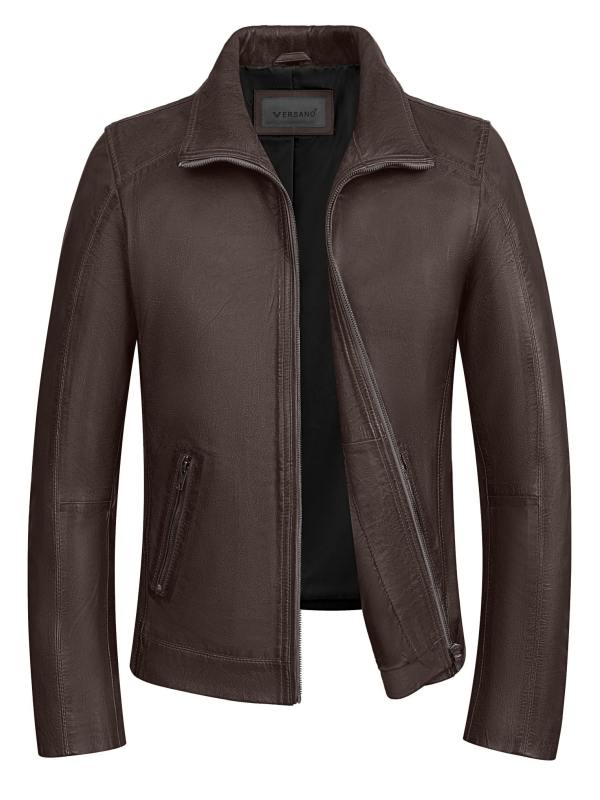 Leren heren jas bruin TR53 Versano