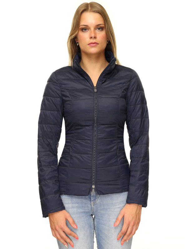 gewatteerde jas dames blauw Simi Versano