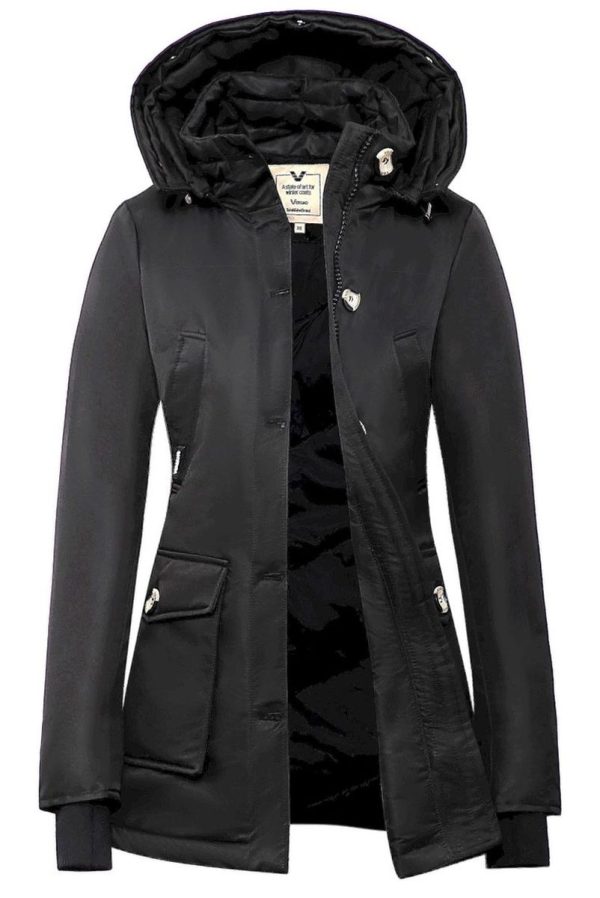 Dames parka winterjas Marry zwart Versano