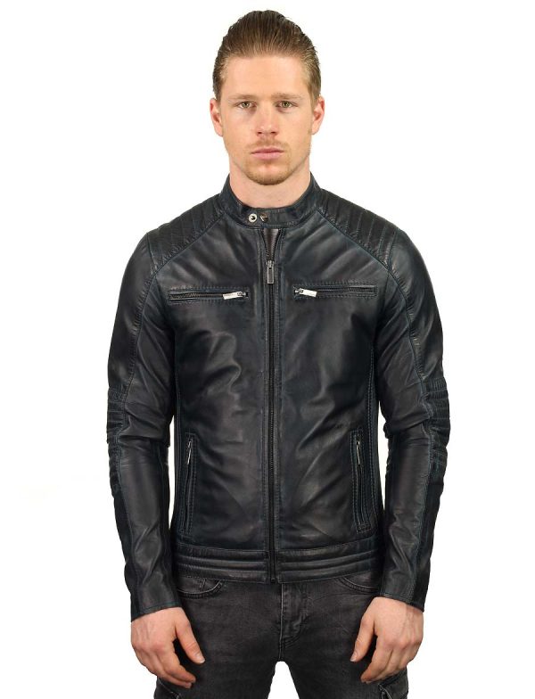 Biker jas heren blauw TR46 Versano