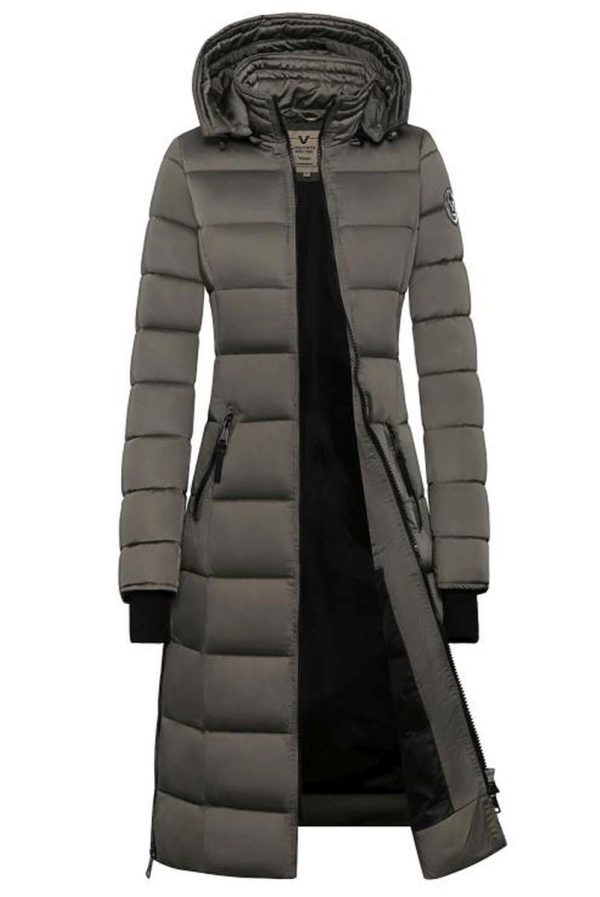 Lange dames winterjas Alexa Versano groen