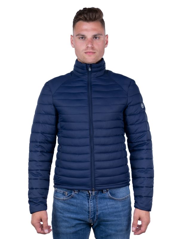 Gewatteerde jas heren blauw Peter Versano