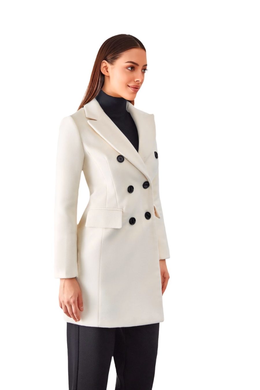 Dames mantel jas crème Valentina NG Versano