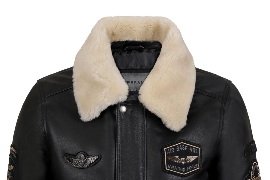 Pilot leren heren jas bruin Versano - Afbeelding 5