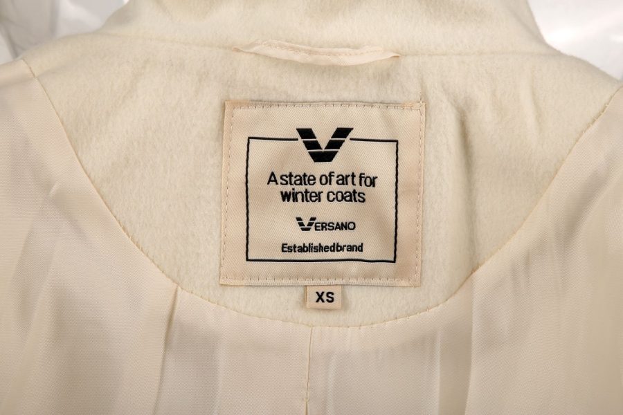 mantel jas dames kort crème Paris Versano - Afbeelding 8